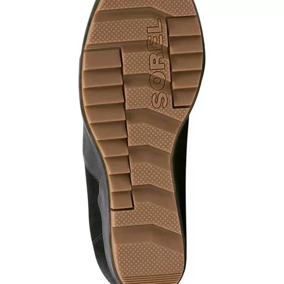 Sorel Evie Black Lug Sole Wedge Ankle Pull on Bootie Boots Shoes Multi Size NEW - Picture 5 of 10